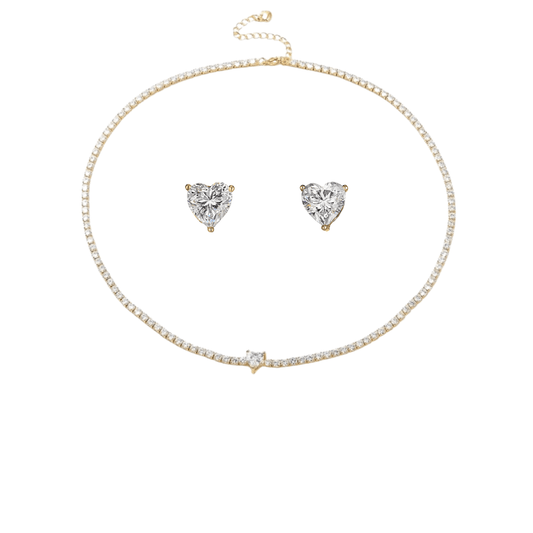 Set Crystals Heart