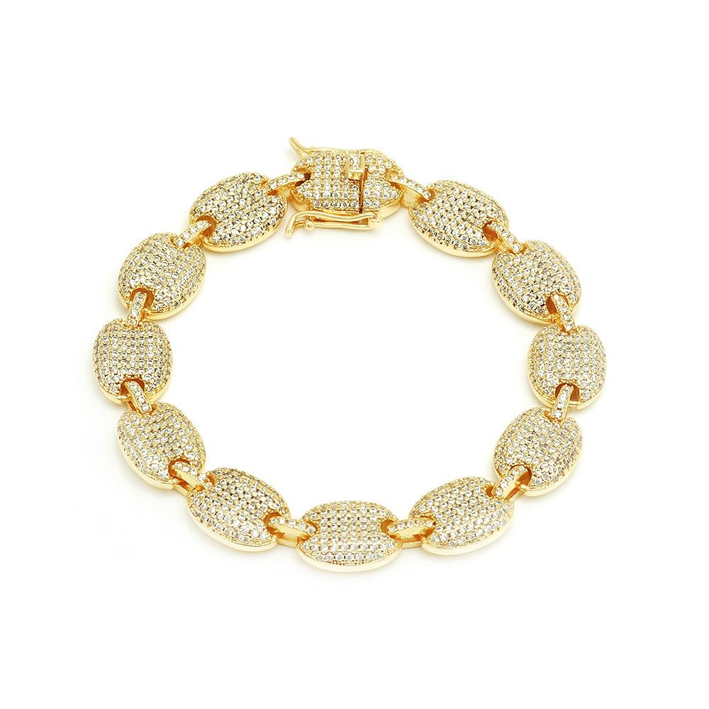 Bratara Placata cu Aur tip Cuban Chain Casydy