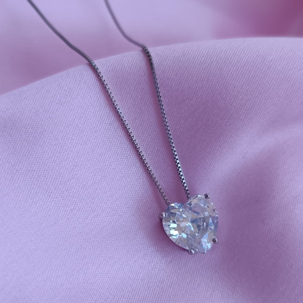 Colier Crystal Heart Pendant