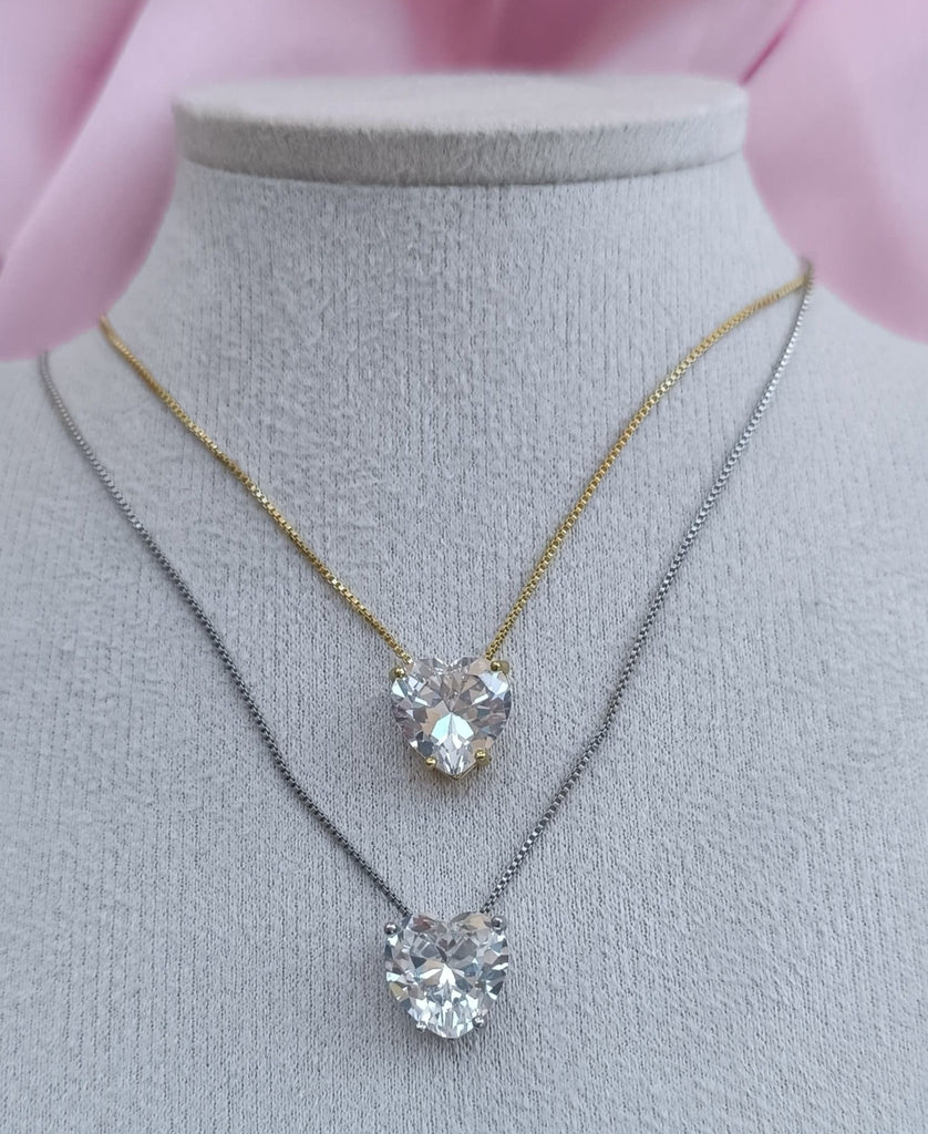 Colier Crystal Heart Pendant