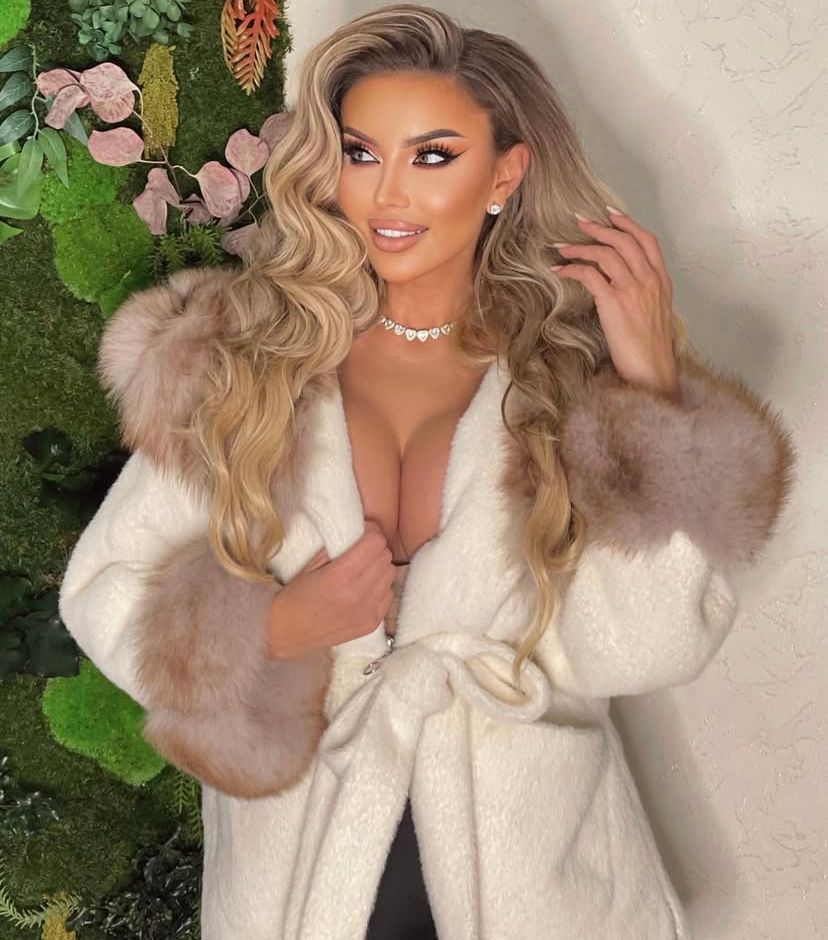 Colier cu Cristale Zirconia Inimioare Placat cu Rodiu Eros