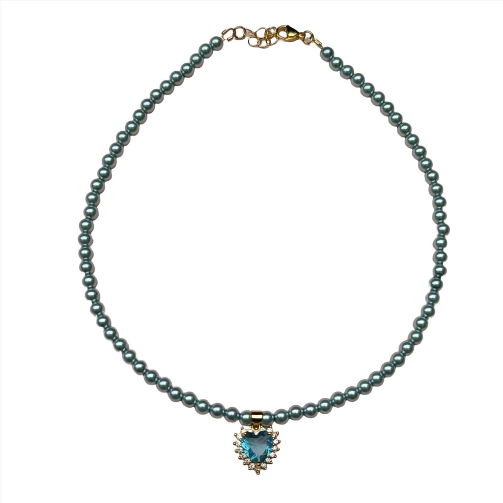Colier tip Choker din Perle de Sticla Colorate London