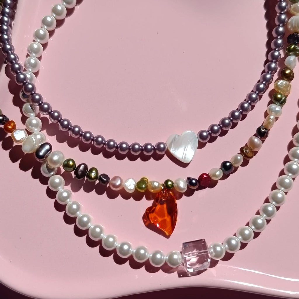 Colier perle tip choker Stephanie