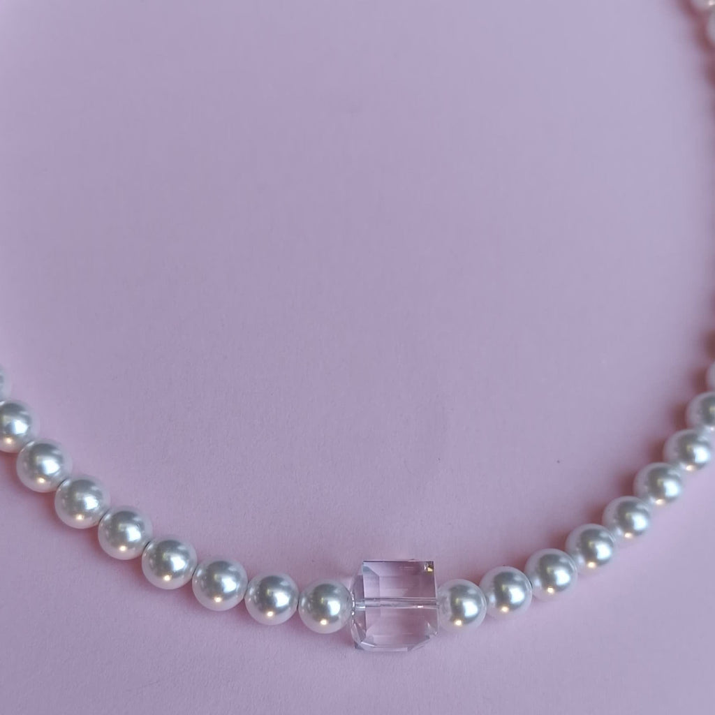 Colier perle tip choker Stephanie