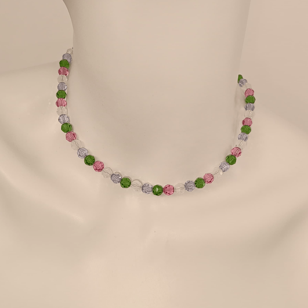 Colier tip choker Rainbow Crystals
