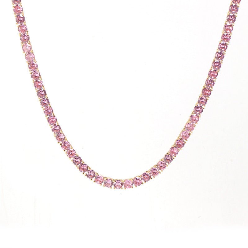 Colier Tip Tennis Pink Melody