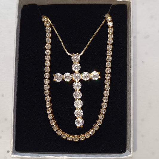 Set Tennis Zirconia Cross