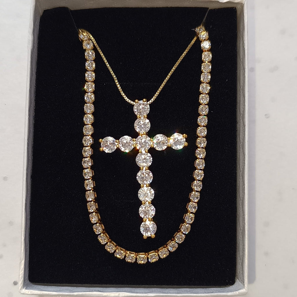 Set Tennis Zirconia Cross