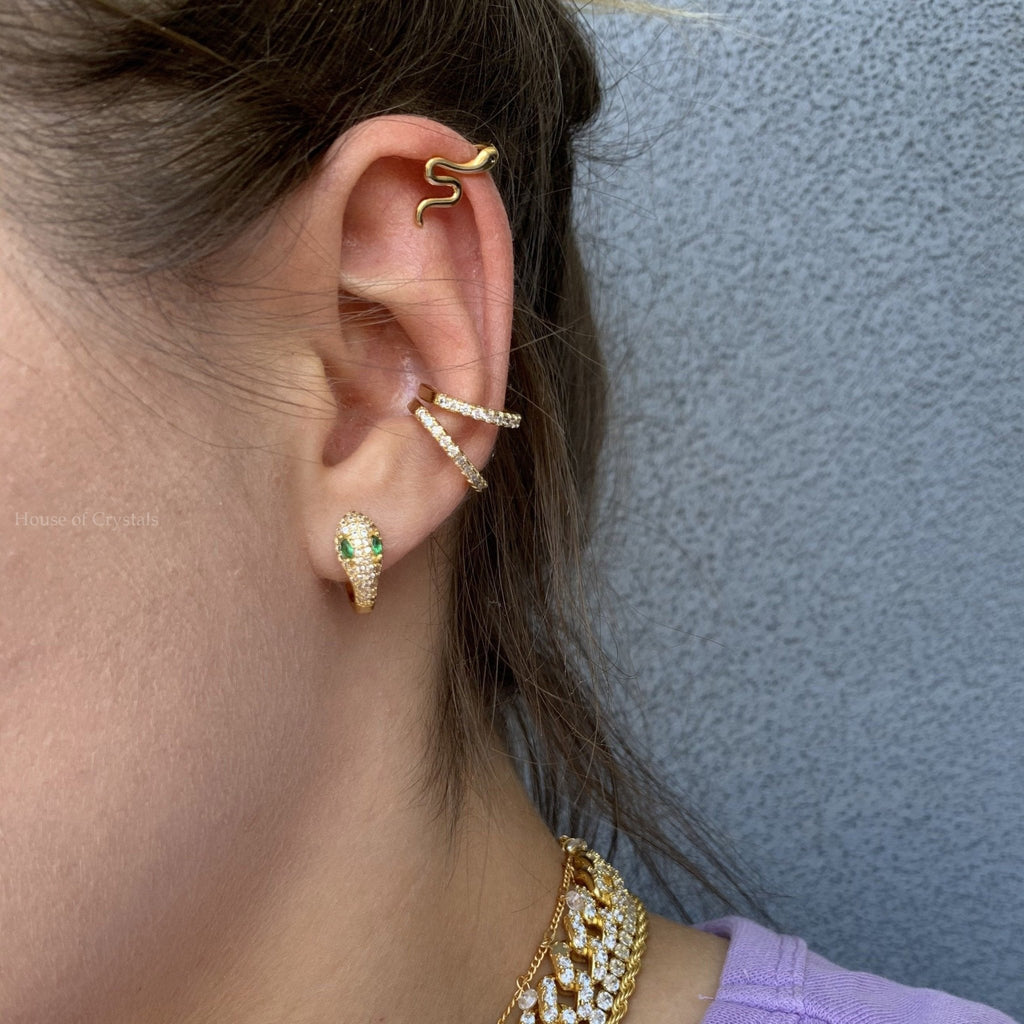 Cercei Ear Cuff Simple Snake