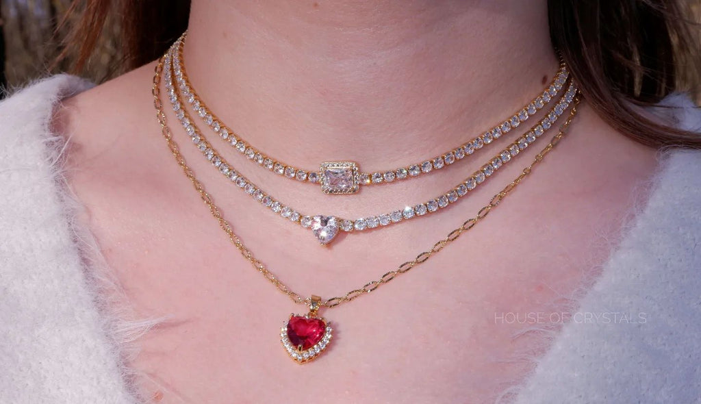Colier Crystal Heart