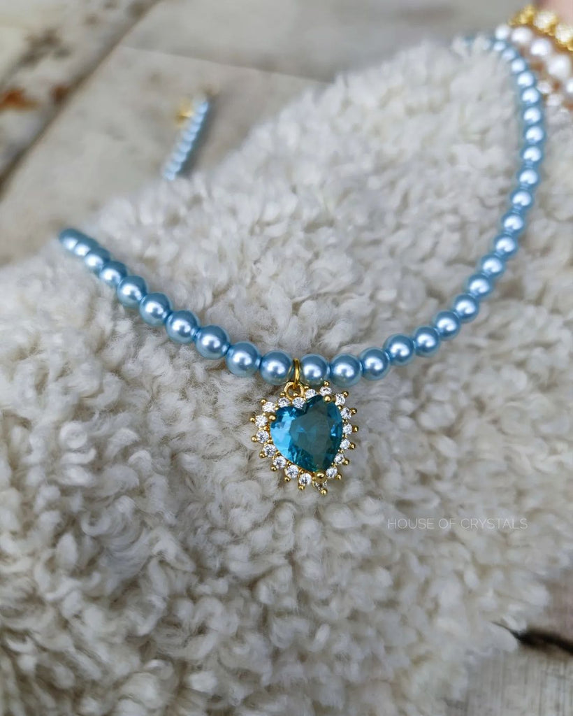 Colier tip Choker din Perle de Sticla Colorate London