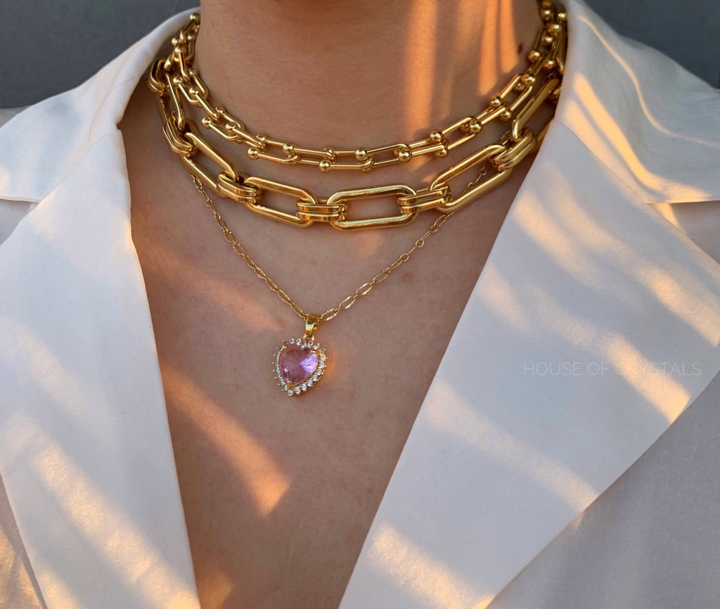 Colier Pink Love