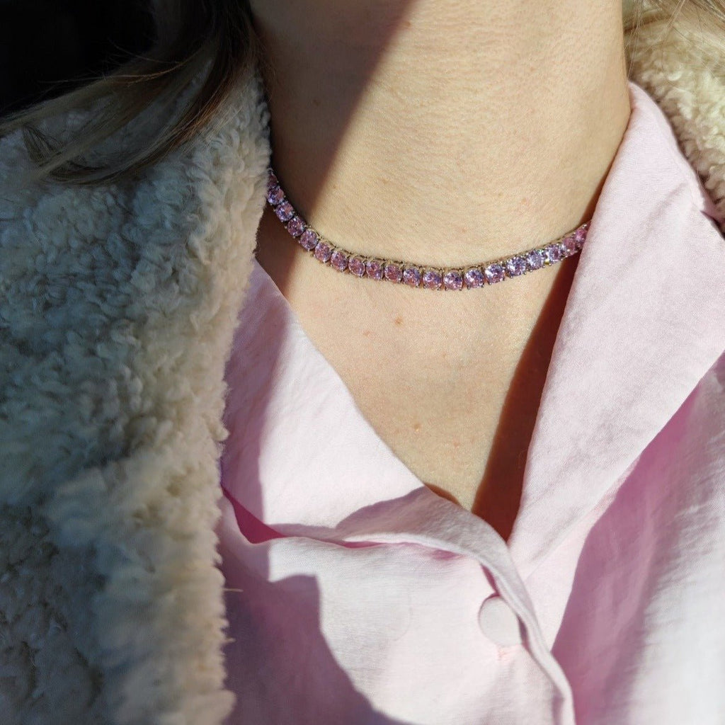 Colier Tip Tennis Pink Melody